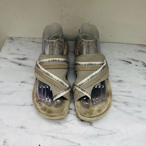 Merrell Terran 3 Cush Tan Leather Sandals Women’s Size 9 - Picture 3 of 11